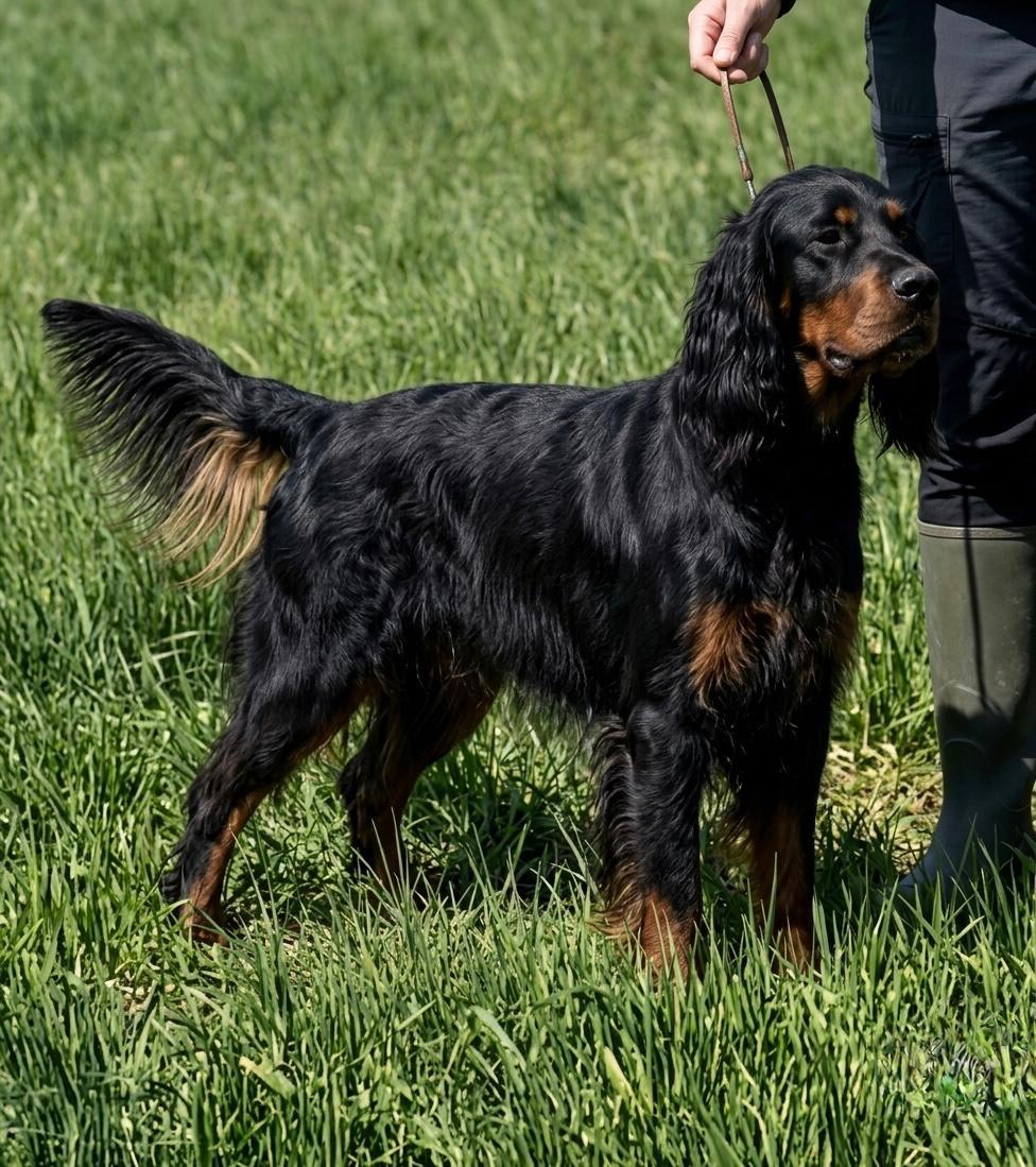 Cachorros Setter Gordon en criadero Decasla
